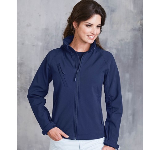 KARIBAN LADIES HOODED SOFTSHELL JACKET