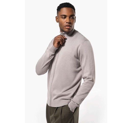 KARIBAN MENS ZIP CARDIGAN