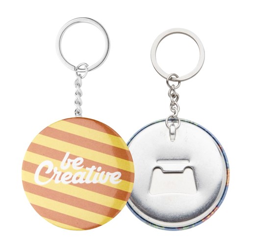 KEYBADGE BOTTLE SCHLÜSSELANHÄNGER MIT PIN-KNOPF