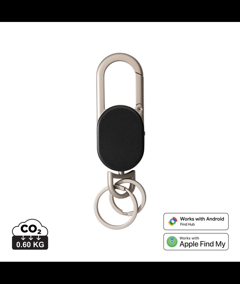 KEYCHAIN WITH WORLDWIDE LOCATING KEYFINDER DUAL