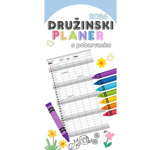KOLEDAR DRUŽINSKI PLANER 2026