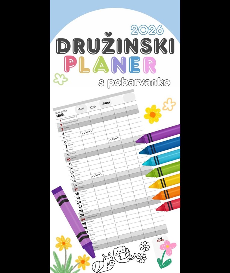KOLEDAR DRUŽINSKI PLANER 2026
