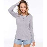 LADIES’ LONG-SLEEVED PIQUÉ POLO SHIRT