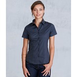 LADIES' SHORT-SLEEVED COTTON/ELASTANE SHIRT