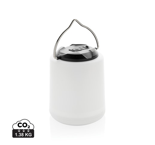 LÁMPARA DE MESA PORTÁTIL RECARGABLE LIMIO RCS PLÁSTICO RECICLADO