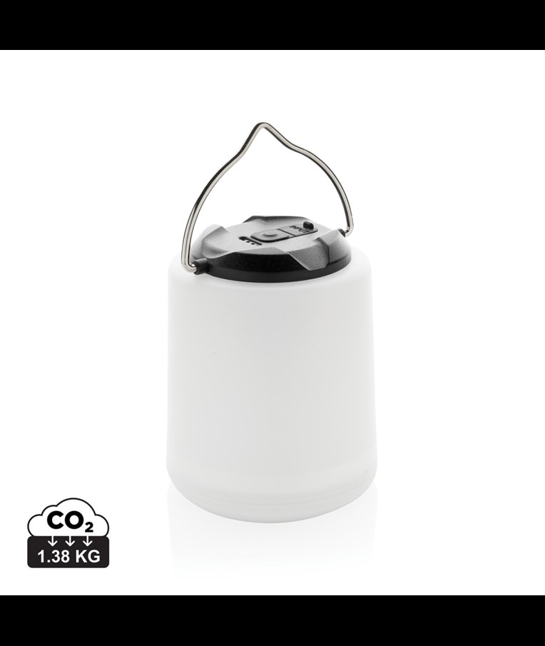 LÁMPARA DE MESA PORTÁTIL RECARGABLE LIMIO RCS PLÁSTICO RECICLADO