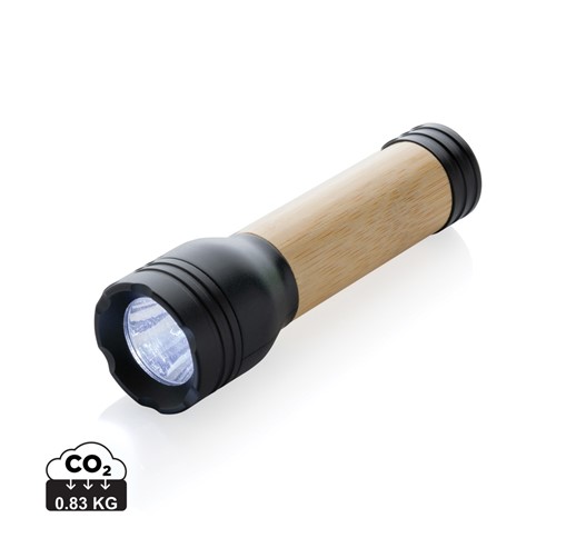 LAMPE 1W EN PLASTIQUE RECYCLÉ RCS ET BAMBOU LUCID