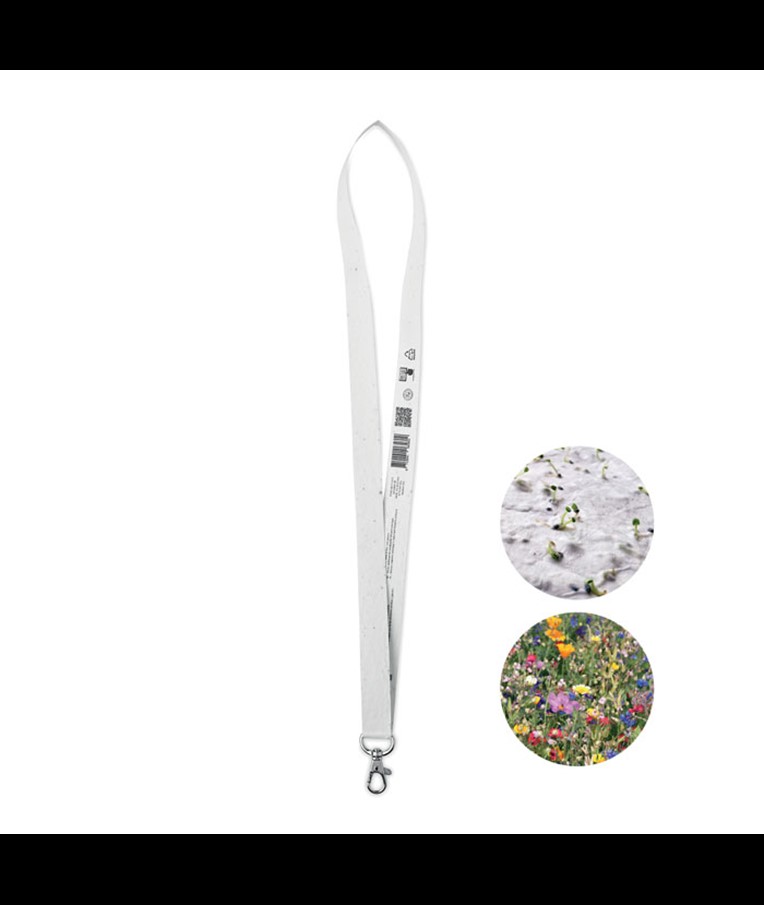 LANSEE-CORDÓN DE PAPEL CON SEMILLAS Y GANCHO