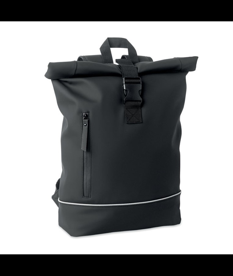 LAPTOSA - MOCHILA ENROLLABLE DE PU PARA PORTÁTIL DE 15"