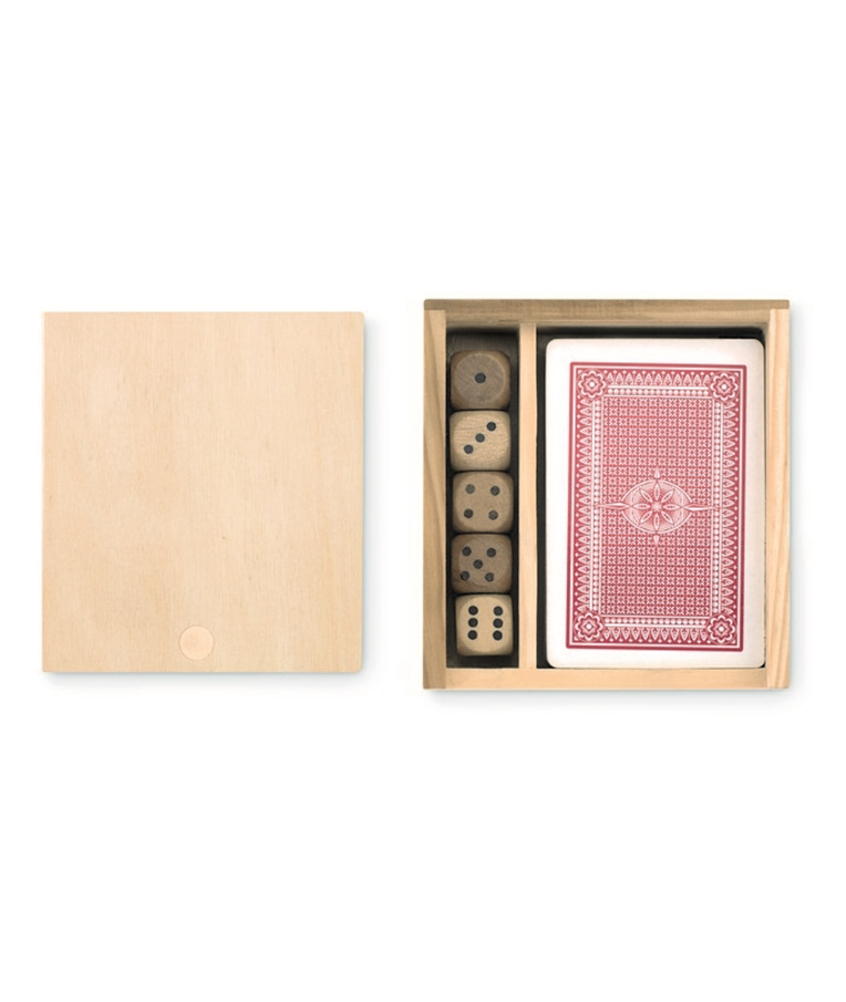 LAS VEGAS - SET DE CARTAS Y DADOS EN CAJA