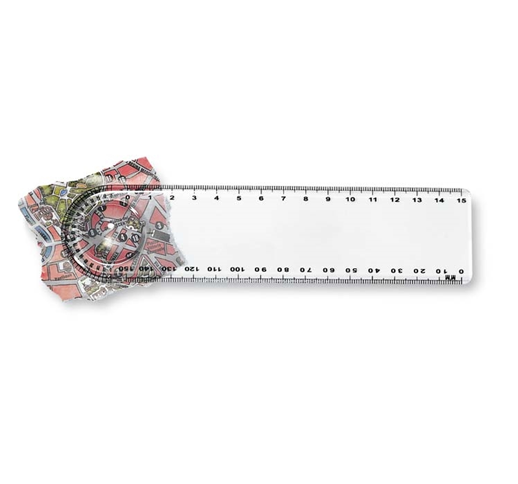 LASTA - RULER WITH MAGNIFIER 