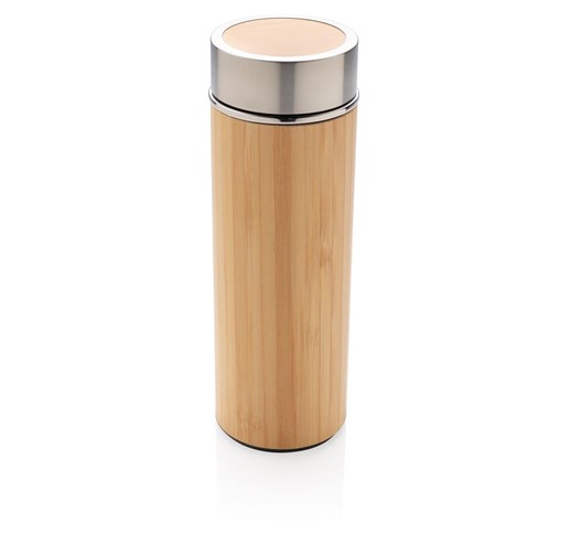 LEAK PROOF BAMBOO VACUUM BOTTLE