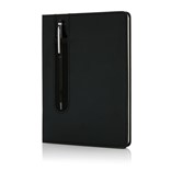 LIBRETA A5 PU BÁSICA CON BOLÍGRAFO TÁCTIL