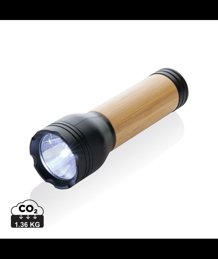 LINTERNA LUCID 3W RCS RECICLADO Y BAMBÚ CERTIFICADO RCS