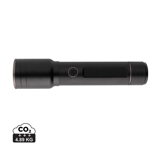 LINTERNA RESISTENTE RECARGABLE POR USB DE ALUMINIO RECICLADO GEAR X RCS