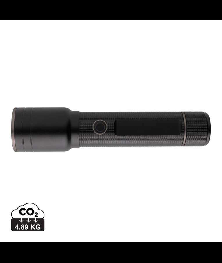 LINTERNA RESISTENTE RECARGABLE POR USB DE ALUMINIO RECICLADO GEAR X RCS