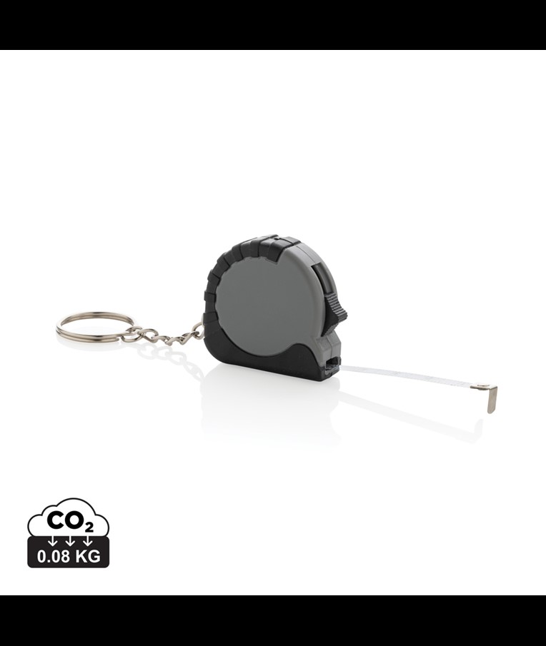 LLAVERO CON CINTA DE 1M DE ABS RECICLADO MEASUREMATE RCS