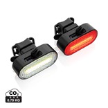 LUMINO RCS RECYCLED PLASTIC USB RE-CHARGEABLE BIKE LIGHT SET