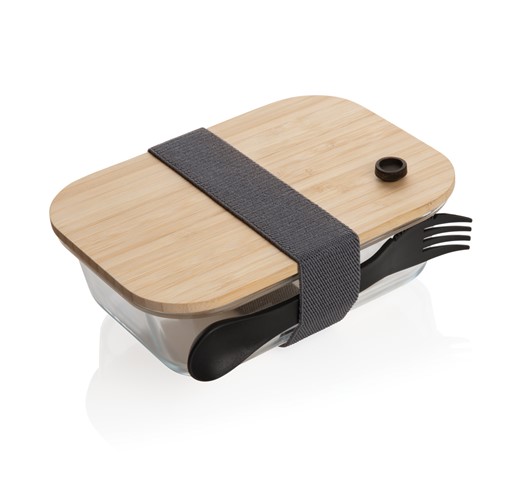LUNCH-BOX AUS GLAS MIT BAMBUSDECKEL