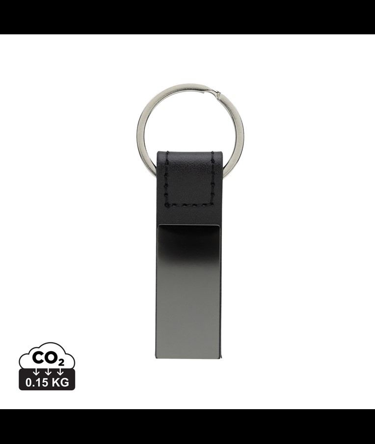 LUXURY PU KEYCHAIN RCS RECYCLED ZINC ALLOY