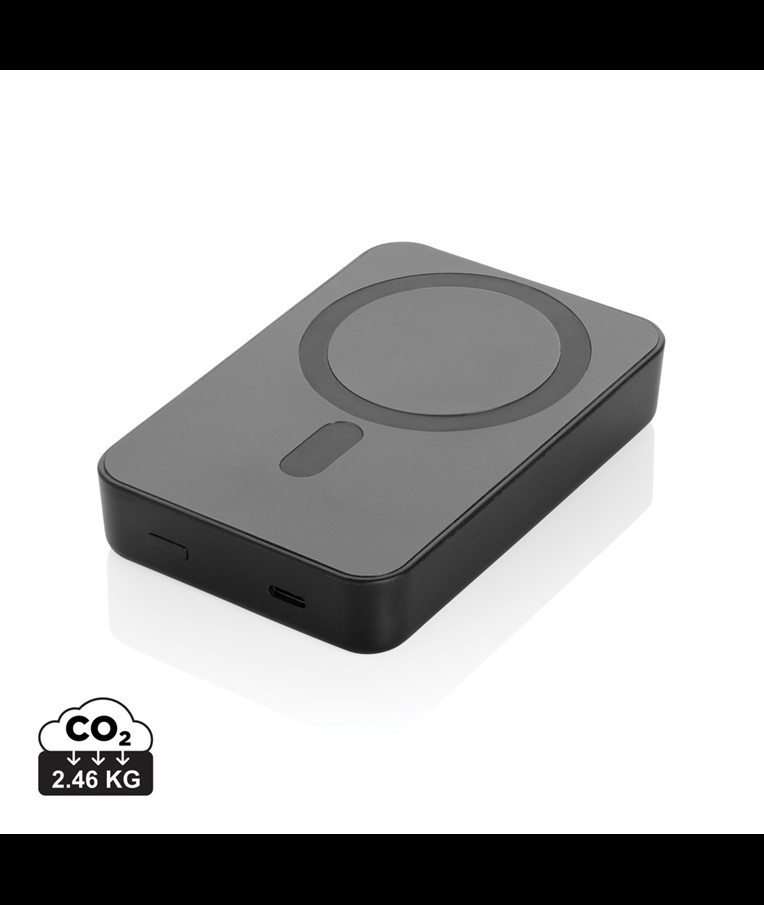 MAGNETISCHE POWERBANK AMPORIA 10.000MAH RCS RECYCELTER KUNSTSTOFF