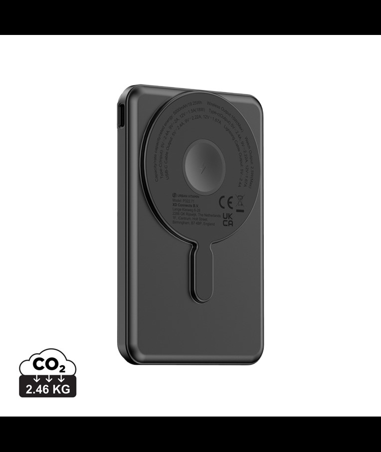 MAGNETISCHE POWERBANK URBAN VITAMIN REDWOOD 5IN1 5000MAH 20W PD