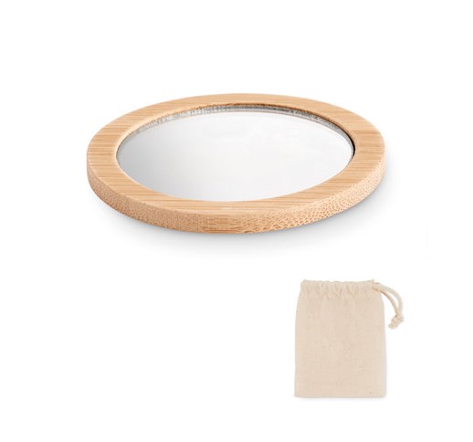 MALAY - MIROIR DE POCHE EN BAMBOU
