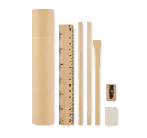 MEJU - ENSEMBLE DE PAPETERIE EN TUBE DE PAPIER