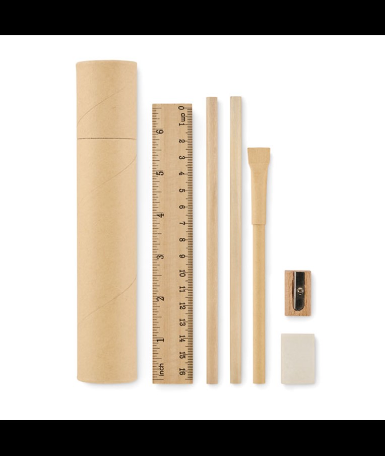 MEJU - JUEGO DE PAPELERÍA DE TUBO DE PAPEL