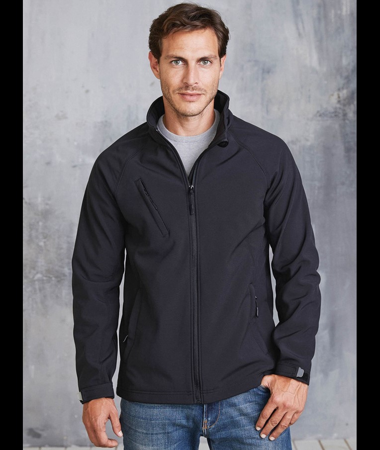 MEN'S DETACHABLE HOODED SOFTSHELL JACKET