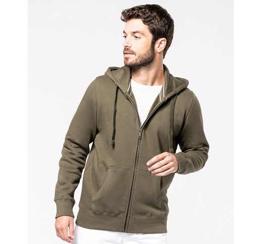 MEN'S FULL ZIP HOODED SWEATSHIRT