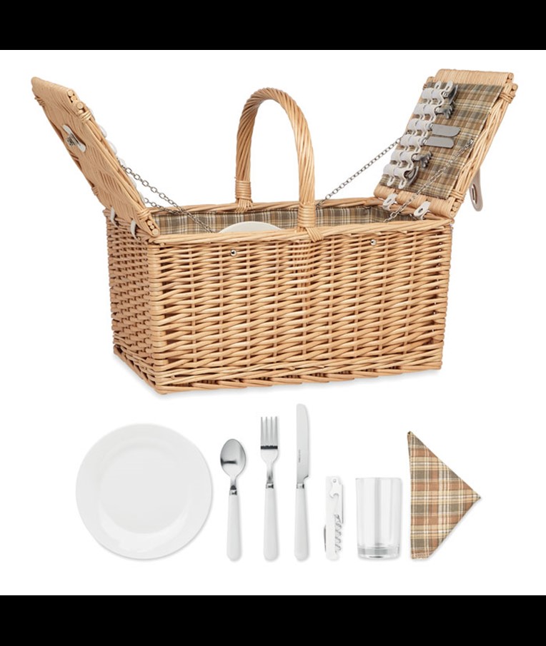 MIMBRE PLUS - CESTA DE PICNIC PARA 4 PERSONAS