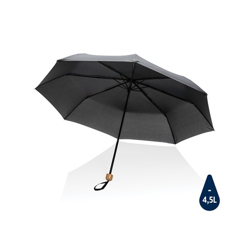 MINI PARAGUAS RPET 190T  DE BAMBÚ 20.5" IMPACT AWARE ™