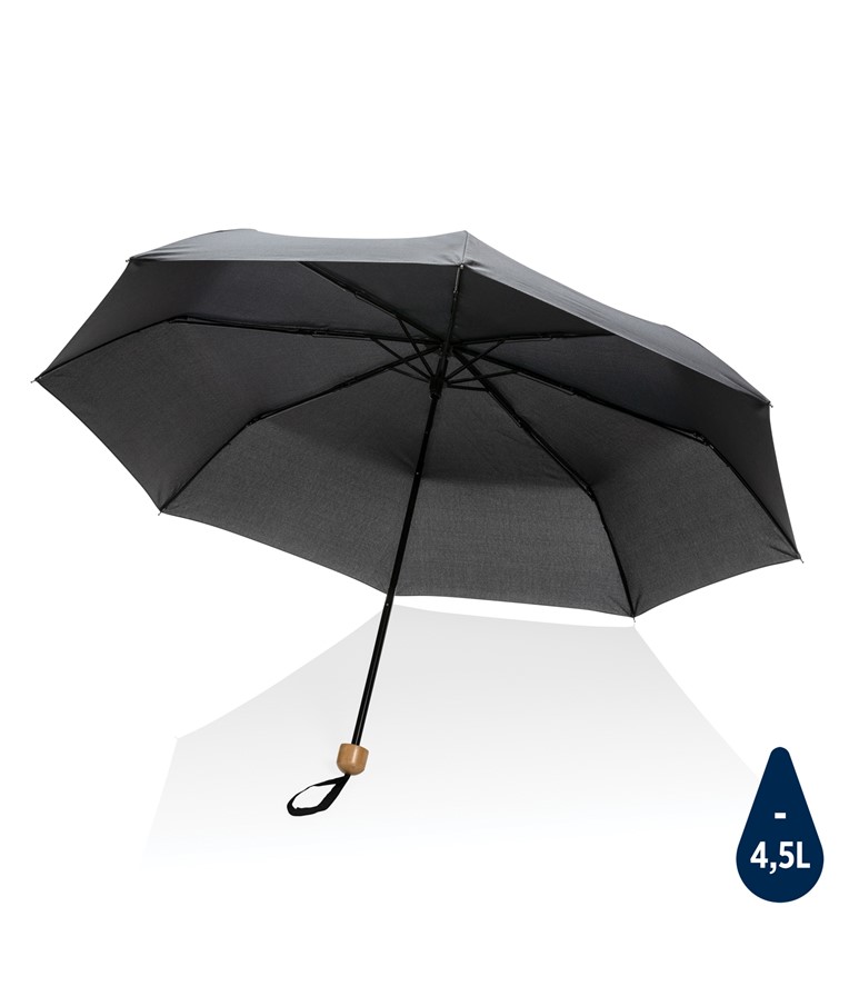 MINI PARAGUAS RPET 190T  DE BAMBÚ 20.5" IMPACT AWARE ™