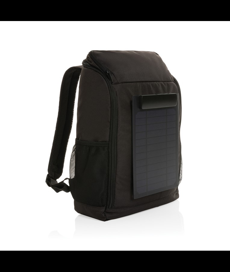 MOCHILA DE LUJO PEDRO AWARE™ RPET CON PANEL SOLAR DE 5W