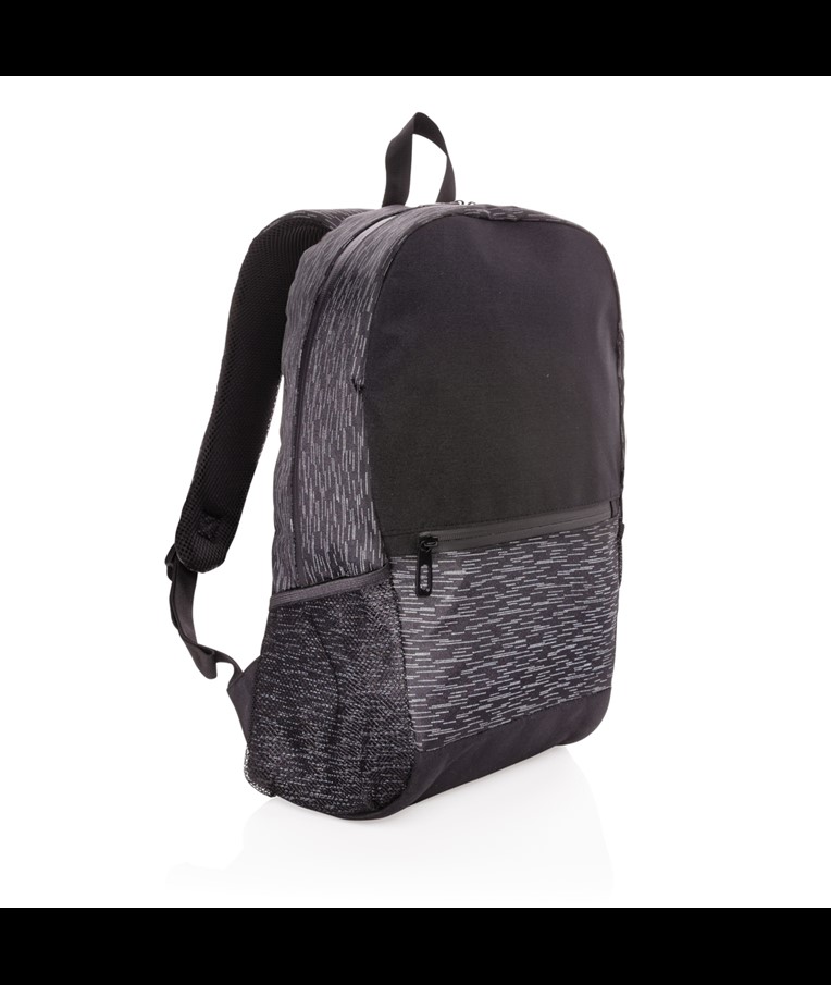 MOCHILA REFLECTANTE PARA PORTÁTIL RPET CON TRAZADOR AWARE ™