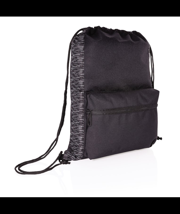 MOCHILA REFLECTANTE RPET CON CORDÓN Y TRAZADOR AWARE ™