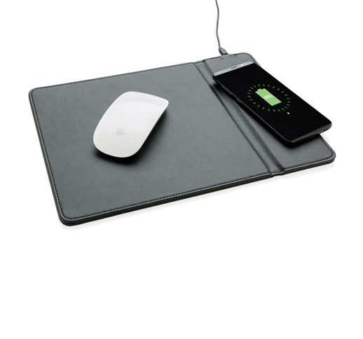 MOUSEPAD MIT WIRELESS-5W-CHARGING FUNKTION, SCHWARZ