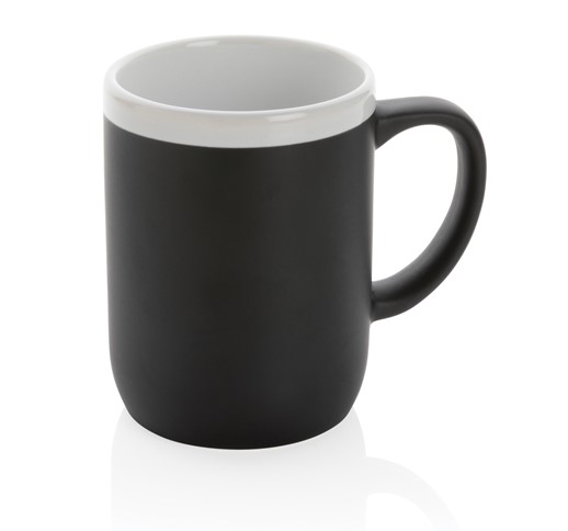 MUG EN CÉRAMIQUE AVEC BORD BLANC