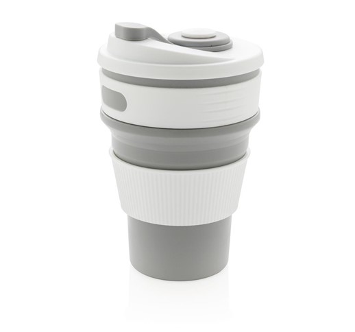 MUG EN SILICONE PLIABLE, GRIS
