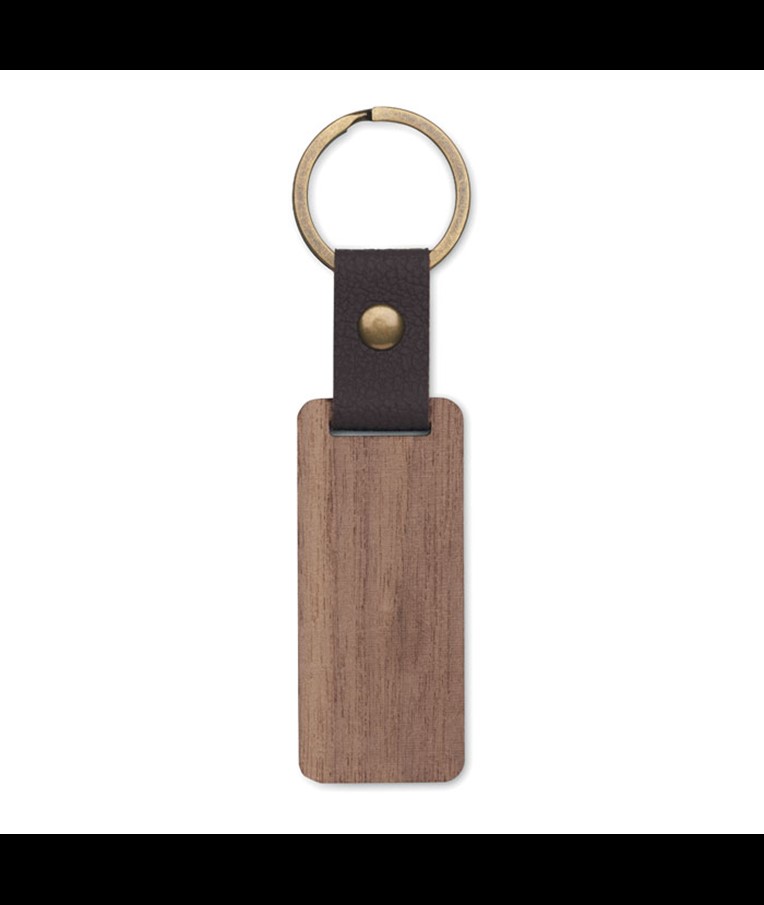 NAWKEY - KEY RING IN WALNUT AND PU