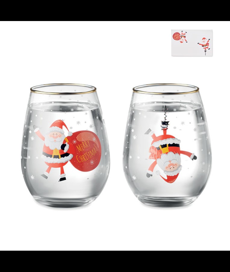 NOEL - SET DE 2 VERRES DE NOËL