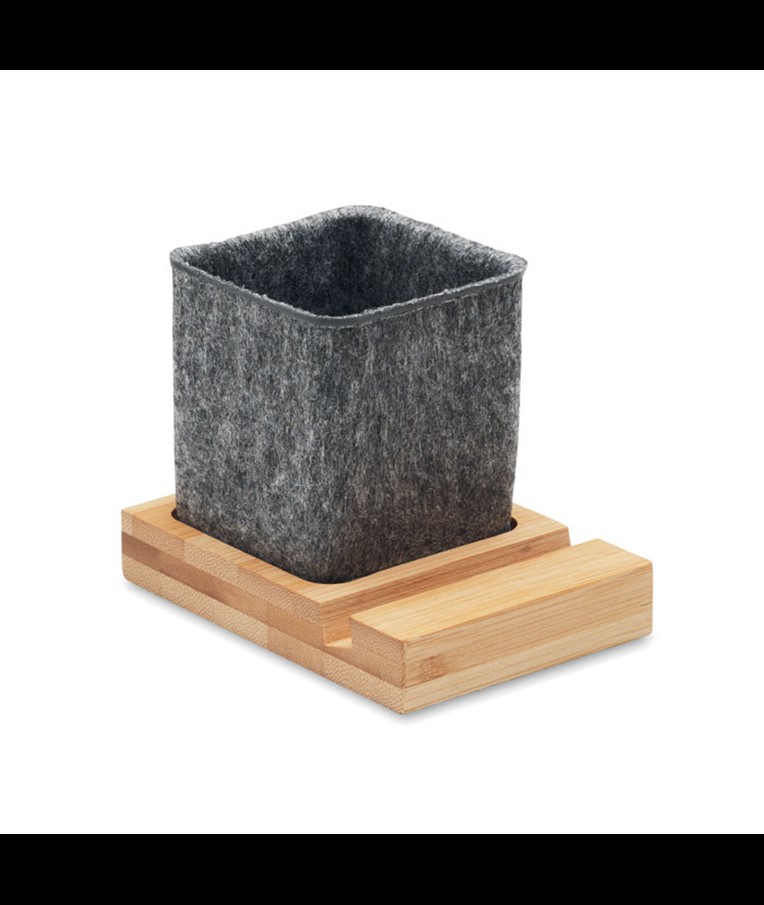 OROSTAN-RPET SOPORTE PARA TELÉFONO CON RECIPIENTE PARA ROTULADOR