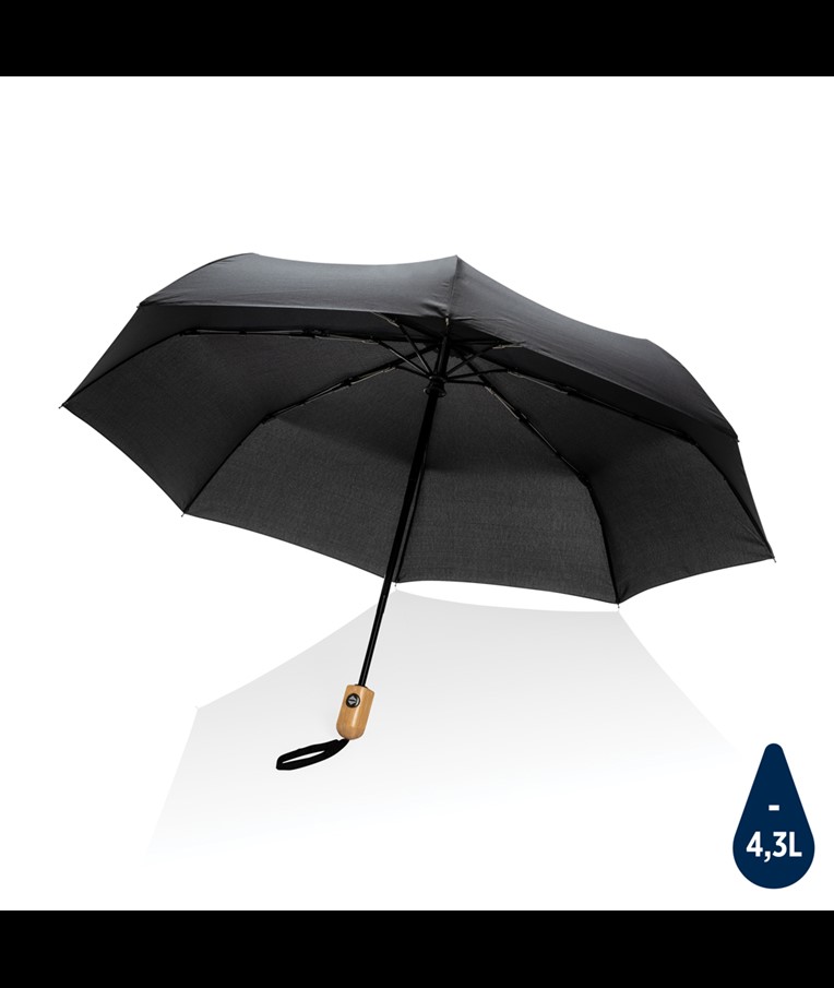 PARAGUAS AUTOMÁTICO RPET 190T BAMBÚ DE 21" IMPACT AWARE ™