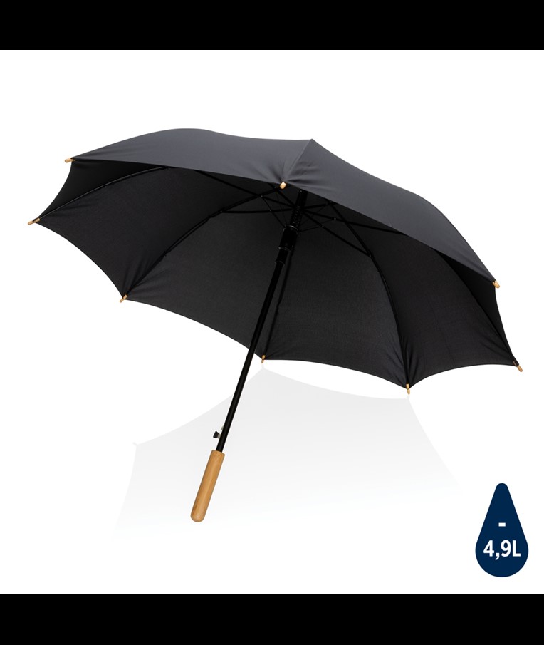 PARAGUAS AUTOMÁTICO RPET 190T DE BAMBÚ IMPACT AWARE ™