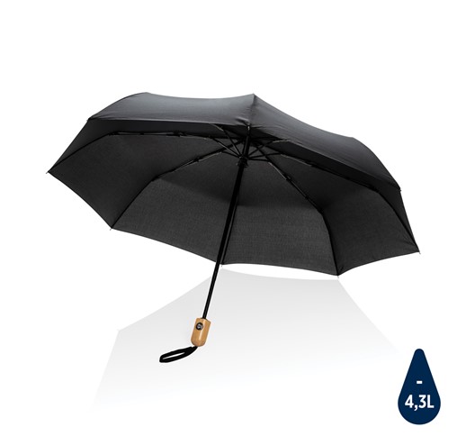 PARAPLUIE 21" AUTOMATIQUE RPET 190T ET BAMBOU IMPACT AWARE™