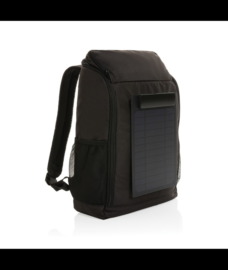 PEDRO AWARE™ RPET DELUXE BACKPACK WITH 5W SOLAR PANEL
