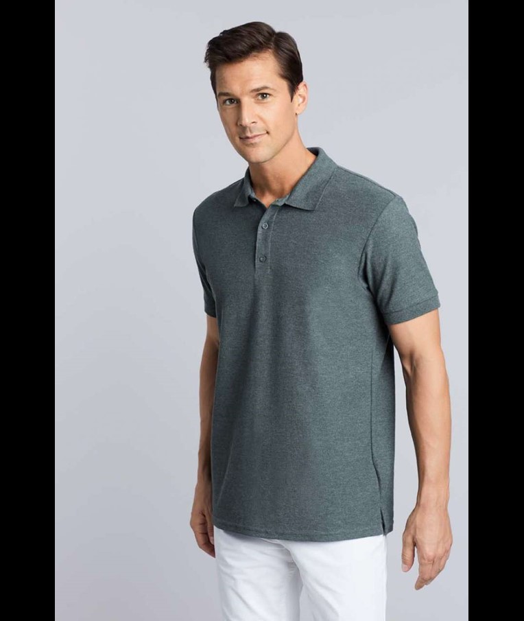 POLO DE PIQUÉ DOBLE PARA ADULTOS DE ALGODÓN PREMIUM GILDAN
