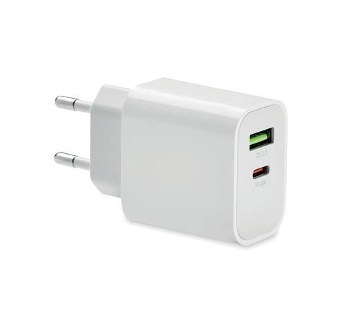 PORT - 18W 2 PORT USB CHARGER EU PLUG