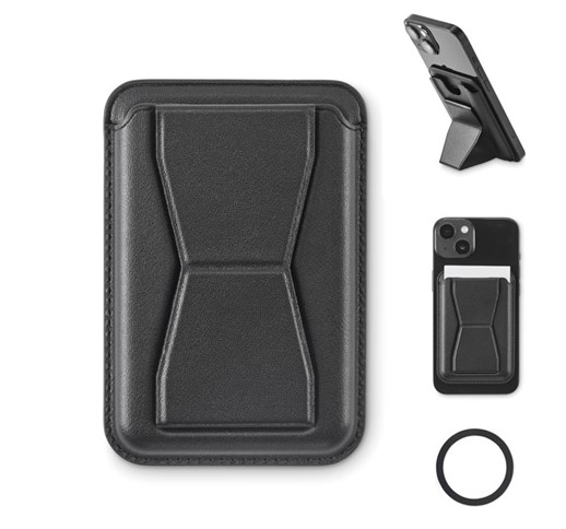 PORTE-CARTES MAGNÉTIQUE EN PU LEAMAG